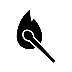 matchstick icon or logo isolated sign symbol vector illustration - high quality black style vector icons
