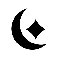 Fototapeta premium night icon or logo isolated sign symbol vector illustration - high quality black style vector icons 