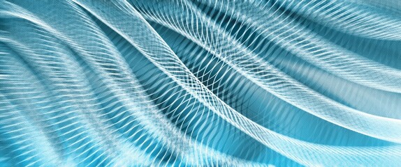 Fototapeta na wymiar Abstract blue background with wave pattern