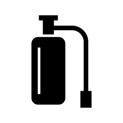 oxygen tank icon or logo isolated sign symbol vector illustration - high quality black style vector icons
