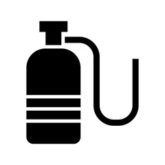 oxygen tank icon or logo isolated sign symbol vector illustration - high quality black style vector icons
