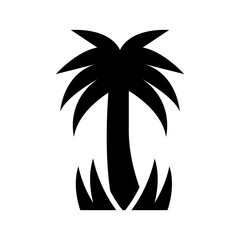 Fototapeta na wymiar palm tree icon or logo isolated sign symbol vector illustration - high quality black style vector icons 