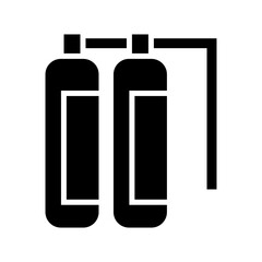 oxygen tank icon or logo isolated sign symbol vector illustration - high quality black style vector icons
