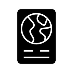 passport icon or logo isolated sign symbol vector illustration - high quality black style vector icons
