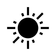 sun icon or logo isolated sign symbol vector illustration - high quality black style vector icons
