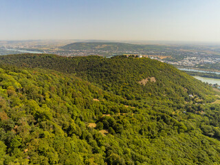Leopoldsberg in Wien von oben