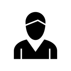 waiter icon or logo isolated sign symbol vector illustration - high quality black style vector icons
