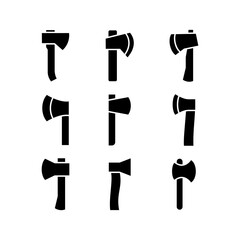 axe icon or logo isolated sign symbol vector illustration - high quality black style vector icons
