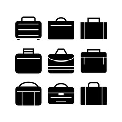 baggage icon or logo isolated sign symbol vector illustration - high quality black style vector icons

