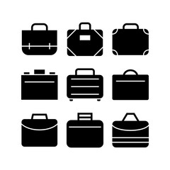 baggage icon or logo isolated sign symbol vector illustration - high quality black style vector icons
