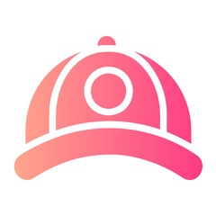 20.Baseball Cap gradient icon