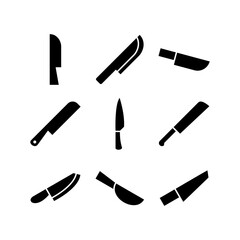 knife icon or logo isolated sign symbol vector illustration - high quality black style vector icons
