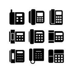 landline icon or logo isolated sign symbol vector illustration - high quality black style vector icons
