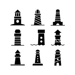 lighthouse icon or logo isolated sign symbol vector illustration - high quality black style vector icons
