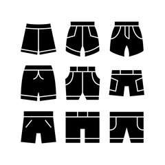 shorts icon or logo isolated sign symbol vector illustration - high quality black style vector icons
