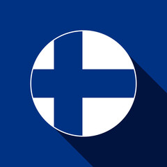 Fototapeta premium Country Finland. Finland flag. Vector illustration.