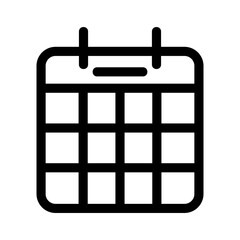 calendar icon or logo isolated sign symbol vector illustration - high quality black style vector icons
