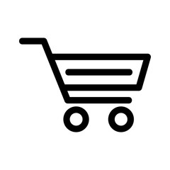 cart icon or logo isolated sign symbol vector illustration - high quality black style vector icons
