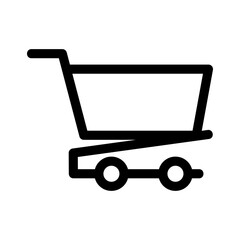cart icon or logo isolated sign symbol vector illustration - high quality black style vector icons
