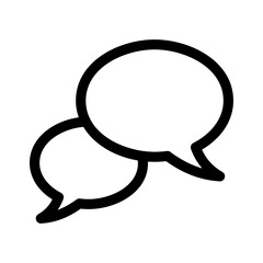 chatting icon or logo isolated sign symbol vector illustration - high quality black style vector icons
