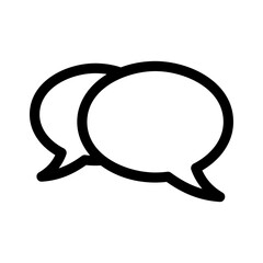 chatting icon or logo isolated sign symbol vector illustration - high quality black style vector icons
