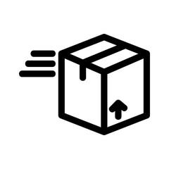 delivery box icon or logo isolated sign symbol vector illustration - high quality black style vector icons
