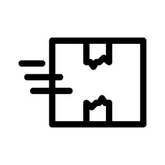 delivery box icon or logo isolated sign symbol vector illustration - high quality black style vector icons
