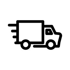 delivery icon or logo isolated sign symbol vector illustration - high quality black style vector icons
