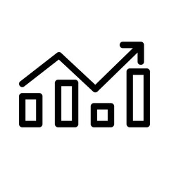 Obraz premium diagramm icon or logo isolated sign symbol vector illustration - high quality black style vector icons 