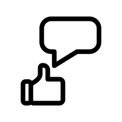 Obraz premium feedback icon or logo isolated sign symbol vector illustration - high quality black style vector icons 