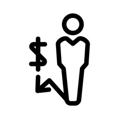 bribe icon or logo isolated sign symbol vector illustration - high quality black style vector icons
