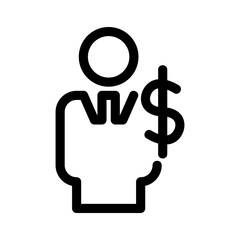bribe icon or logo isolated sign symbol vector illustration - high quality black style vector icons
