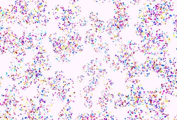 Light Multicolor vector doodle texture with leaves.