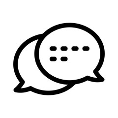messaging icon or logo isolated sign symbol vector illustration - high quality black style vector icons

