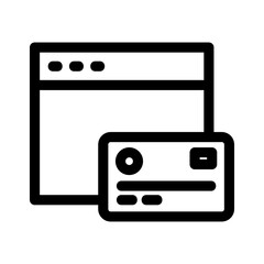 online payment icon or logo isolated sign symbol vector illustration - high quality black style vector icons
