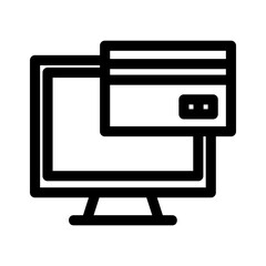 online payment icon or logo isolated sign symbol vector illustration - high quality black style vector icons
