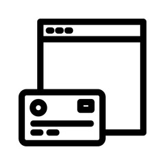 online payment icon or logo isolated sign symbol vector illustration - high quality black style vector icons
