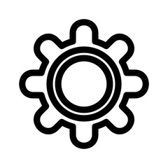 settings icon or logo isolated sign symbol vector illustration - high quality black style vector icons
