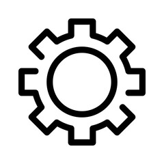 settings icon or logo isolated sign symbol vector illustration - high quality black style vector icons
