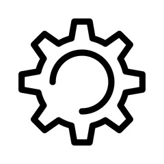 settings icon or logo isolated sign symbol vector illustration - high quality black style vector icons
