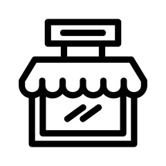 shop icon or logo isolated sign symbol vector illustration - high quality black style vector icons
