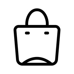 shopping bag icon or logo isolated sign symbol vector illustration - high quality black style vector icons
