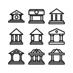 banking icon or logo isolated sign symbol vector illustration - high quality black style vector icons
