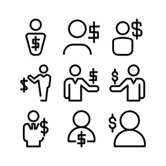 bribe icon or logo isolated sign symbol vector illustration - high quality black style vector icons
