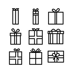 gift icon or logo isolated sign symbol vector illustration - high quality black style vector icons
