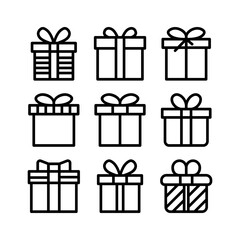 gift icon or logo isolated sign symbol vector illustration - high quality black style vector icons
