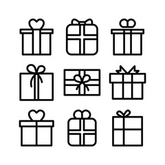 gift icon or logo isolated sign symbol vector illustration - high quality black style vector icons

