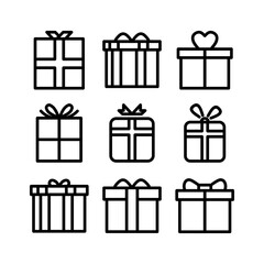 gift icon or logo isolated sign symbol vector illustration - high quality black style vector icons
