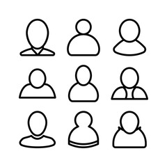 user icon or logo isolated sign symbol vector illustration - high quality black style vector icons
