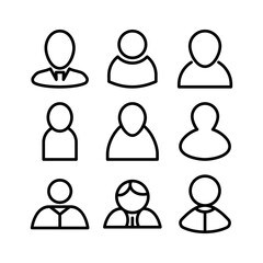 user icon or logo isolated sign symbol vector illustration - high quality black style vector icons
